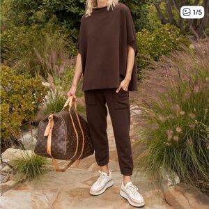 Frank & Eileen Eamon Irish Chocolate/ Brown Joggers M